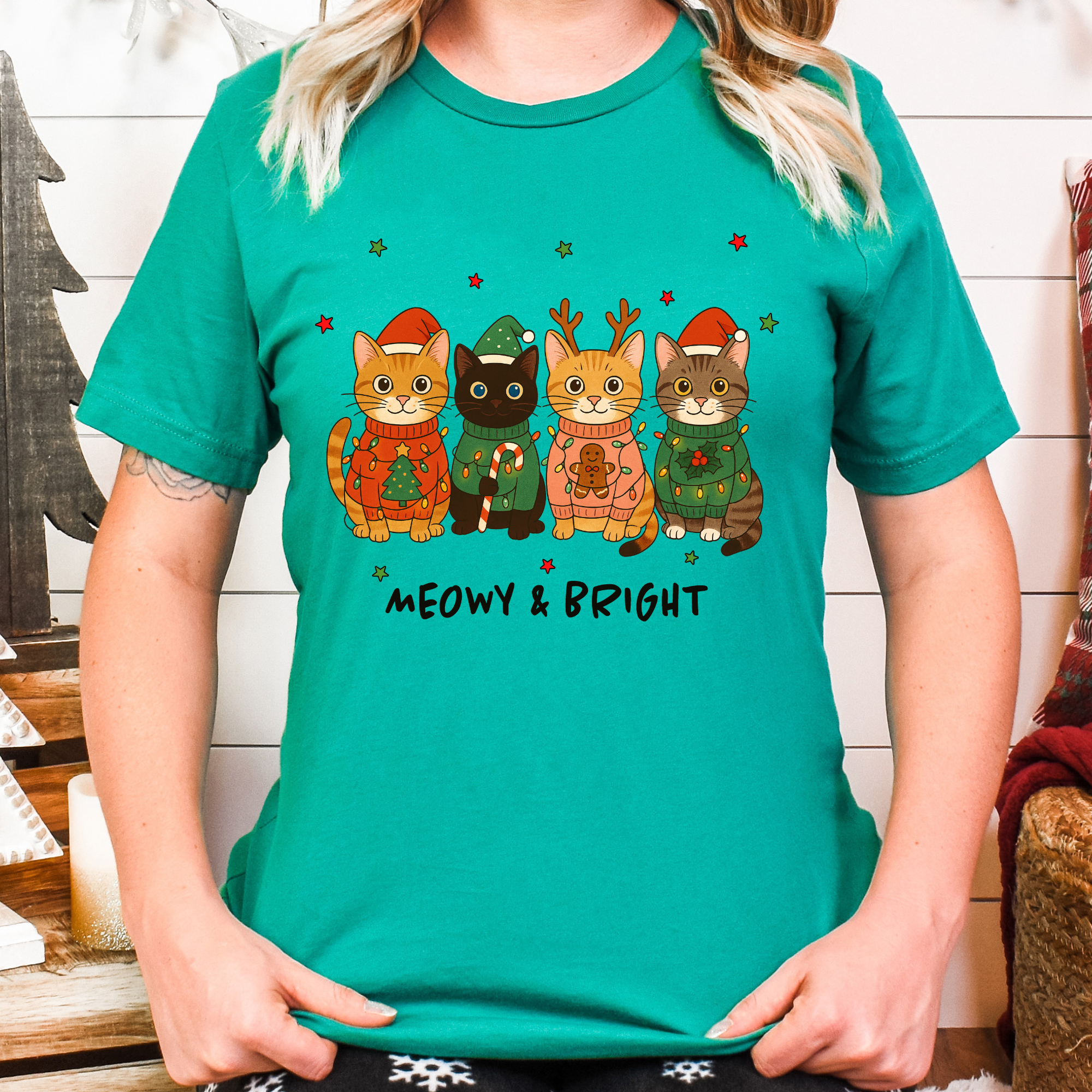 Naughty List Cats Shirt – Funny Christmas Cat Tee for Holiday Humor Fans