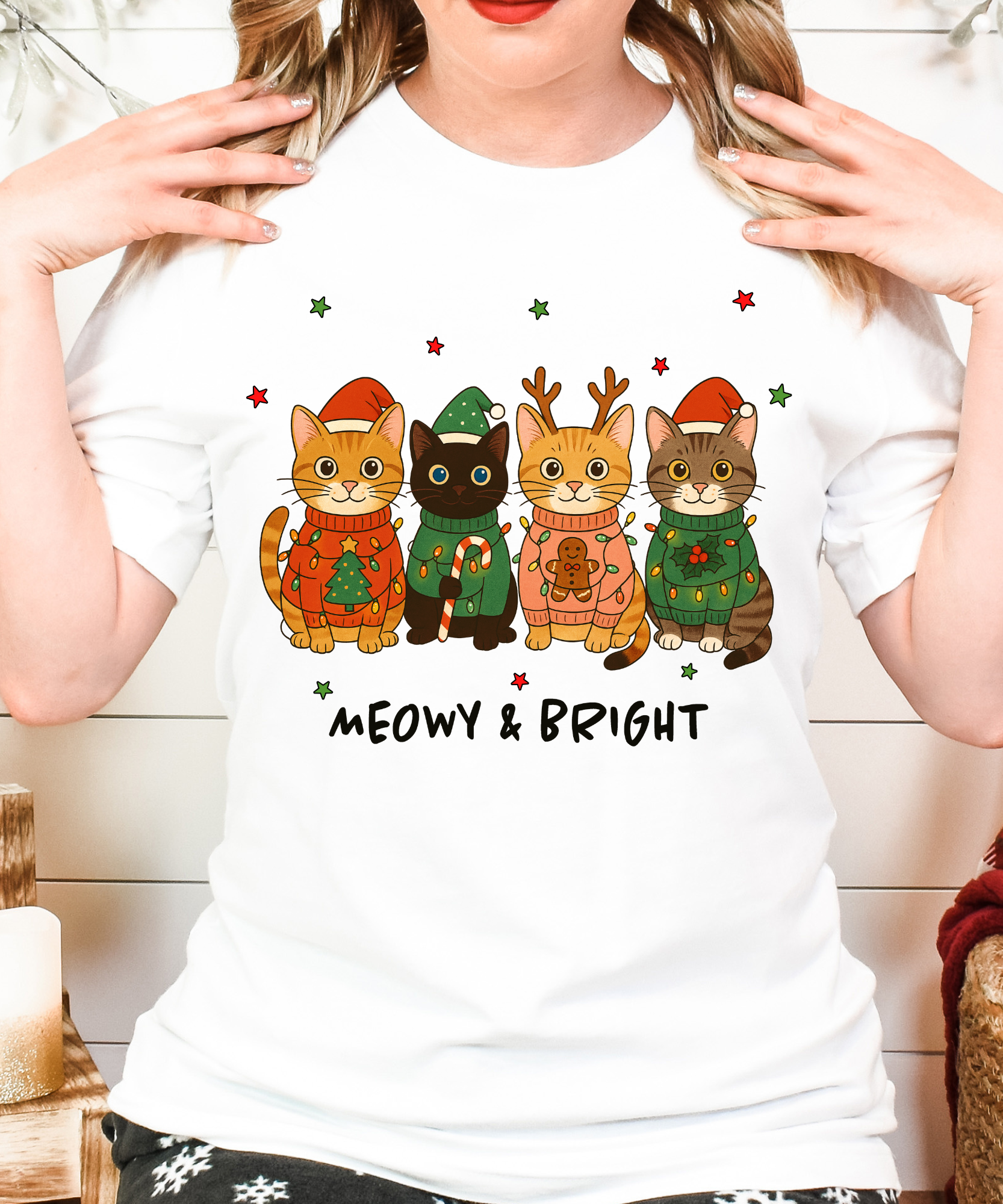Naughty List Cats Shirt – Funny Christmas Cat Tee for Holiday Humor Fans