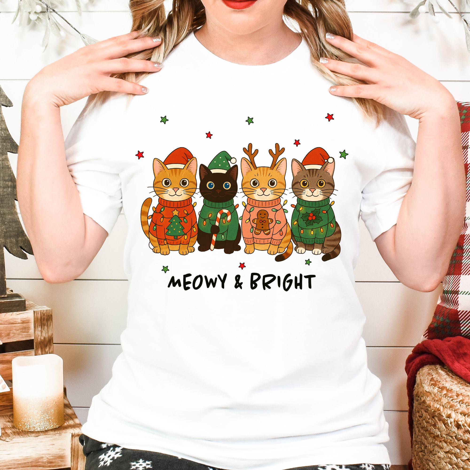 Naughty List Cats Shirt – Funny Christmas Cat Tee for Holiday Humor Fans