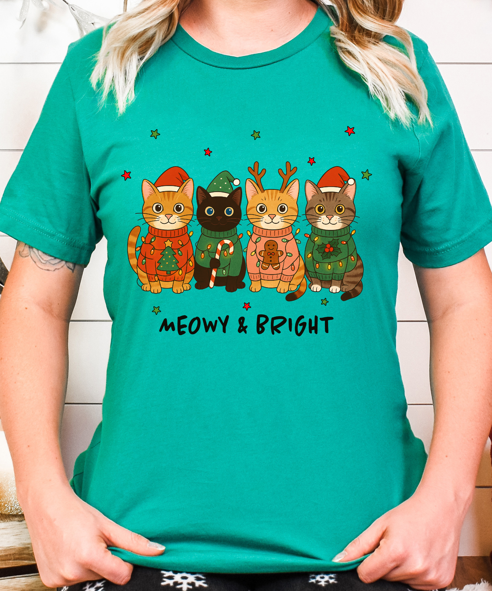Naughty List Cats Shirt – Funny Christmas Cat Tee for Holiday Humor Fans