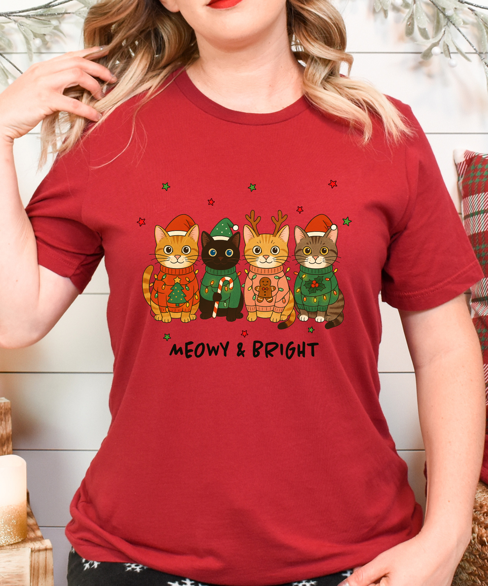 Naughty List Cats Shirt – Funny Christmas Cat Tee for Holiday Humor Fans