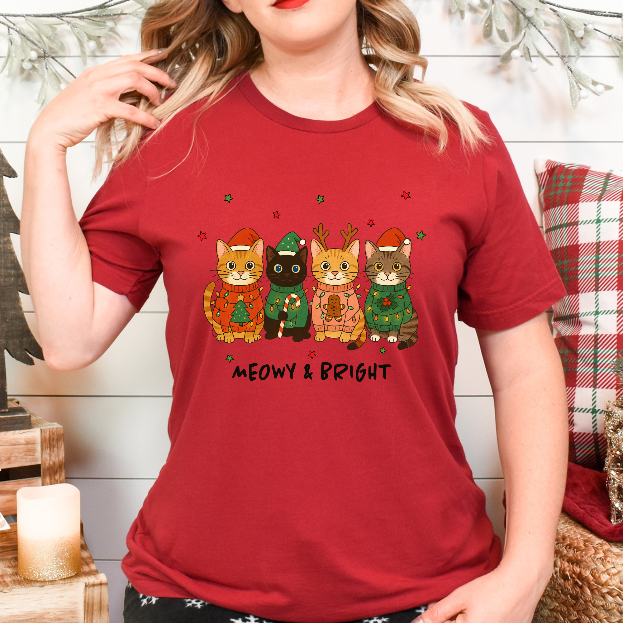 Naughty List Cats Shirt – Funny Christmas Cat Tee for Holiday Humor Fans