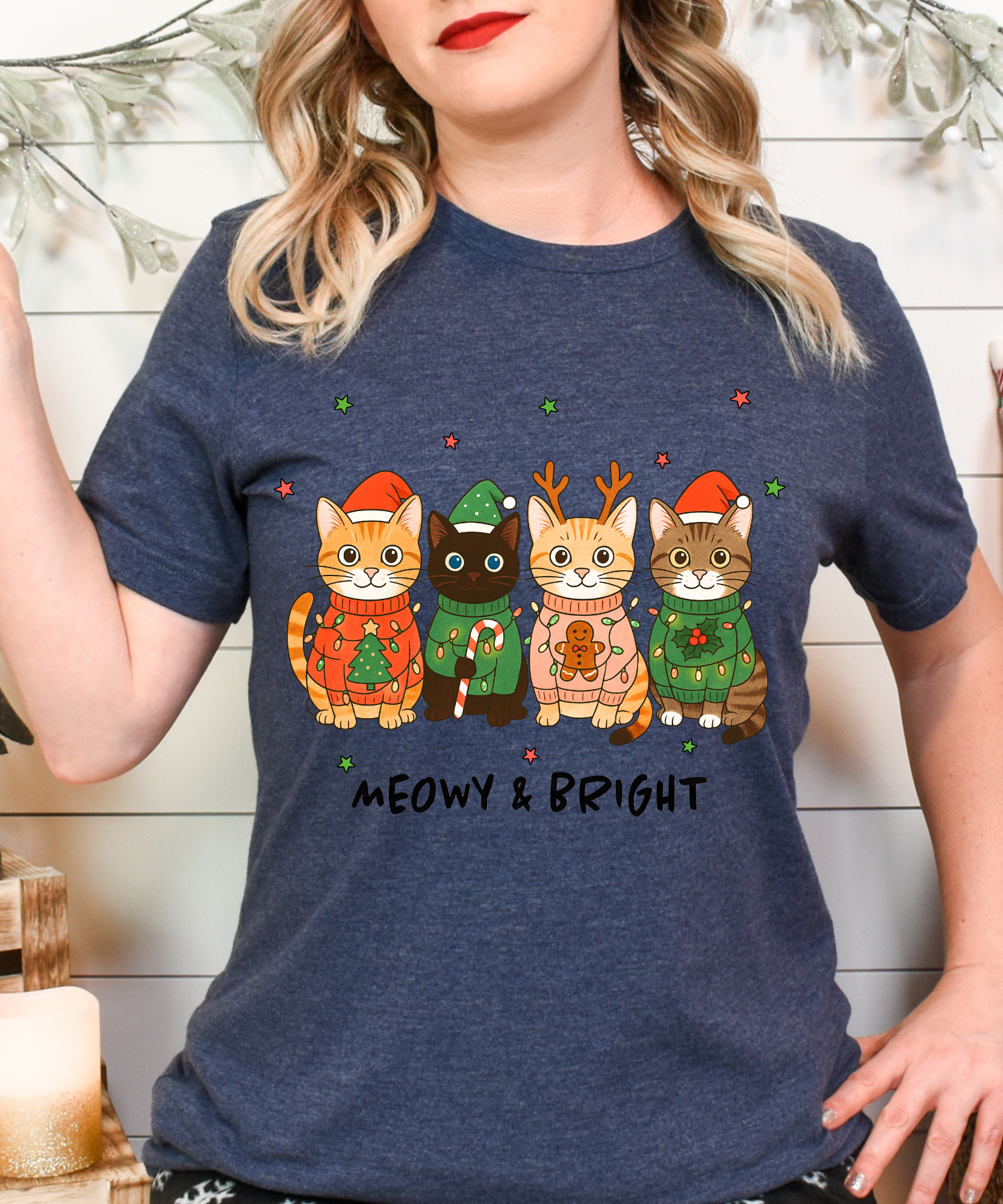 Naughty List Cats Shirt – Funny Christmas Cat Tee for Holiday Humor Fans